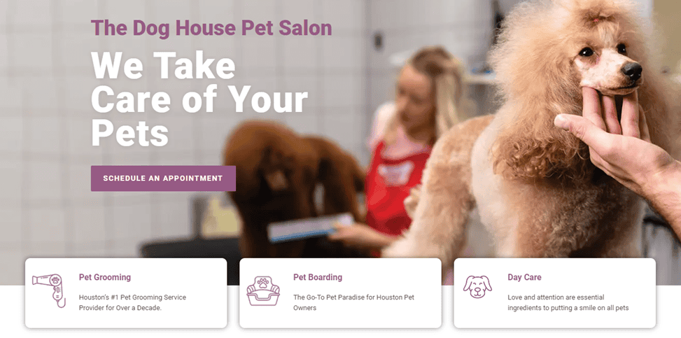 dog hair grooming Houston